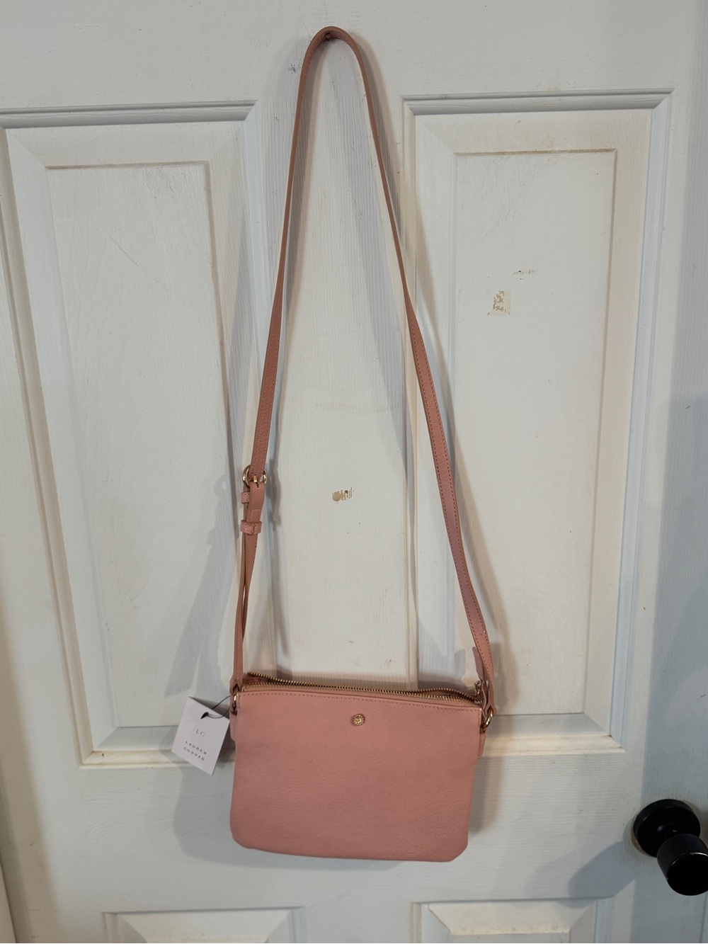 LC Lauren Conrad Pink Crossbody Bag with Adjustable Strap